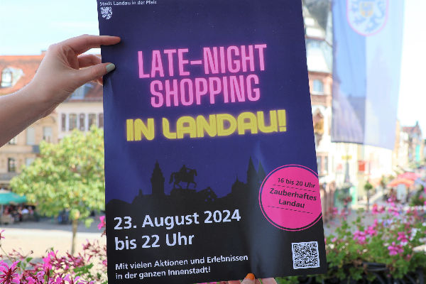 Late Night Shopping am 23. August in Landau.