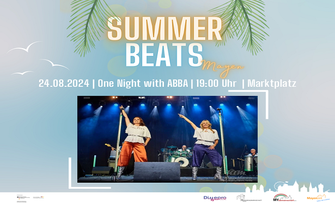 "One night with ABBA" am 24. August bei den Summer Beats